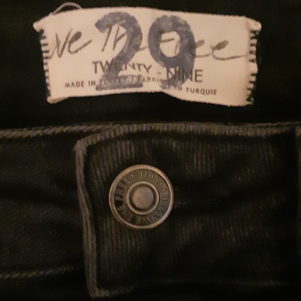 NWT Free People Black Wash Jeans size 29